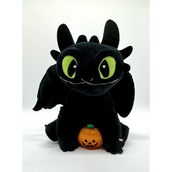 GEMMY How To Train Your Dragon Toothless Animated Plush Halloween Pumpkin Works - Picture 1 of 11